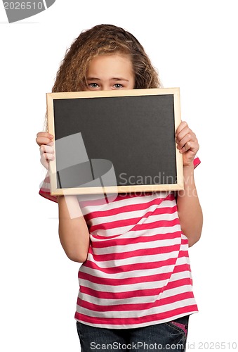 Image of Girl with blackboard