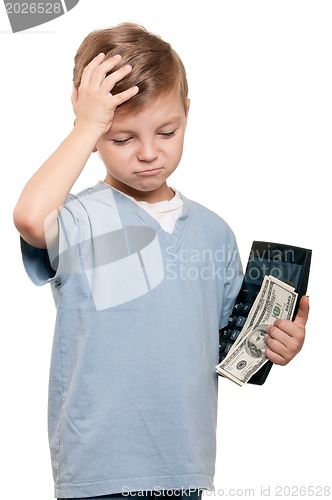 Image of Boy with dollars