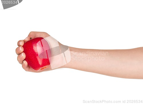 Image of Hand with apple