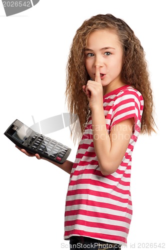 Image of Girl with calculator