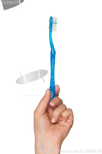 Image of Hand with tooth brush