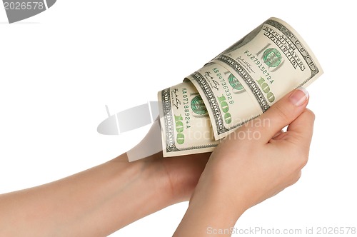 Image of Hand with dollars