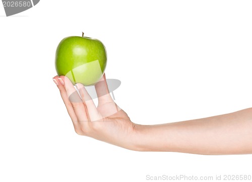 Image of Hand with apple