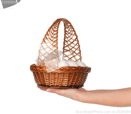 Image of Basket with eggs