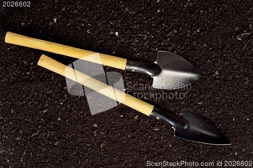 Image of Soil and garden tool