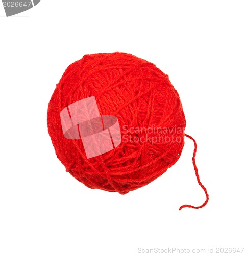 Image of Red ball of yarn