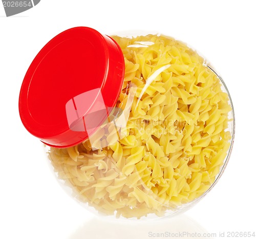 Image of Pasta in glass pot