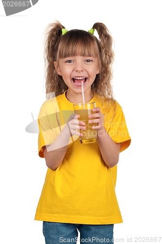 Image of Little girl with juice