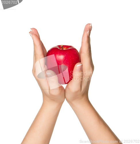 Image of Hand with apple