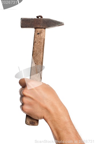 Image of Hand with hammer