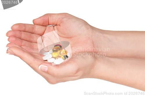 Image of Hand with pills