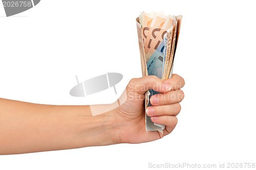 Image of Hand with euro