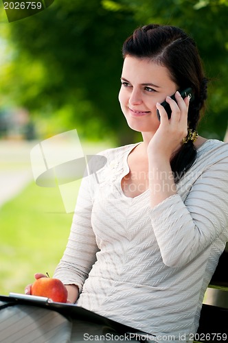 Image of Young business woman