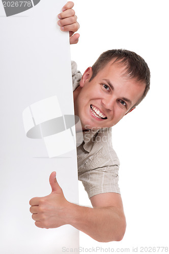 Image of Man with white board