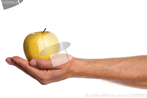 Image of Hand with apple