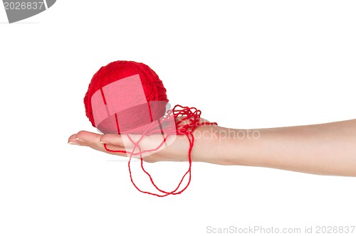 Image of Hand with red ball