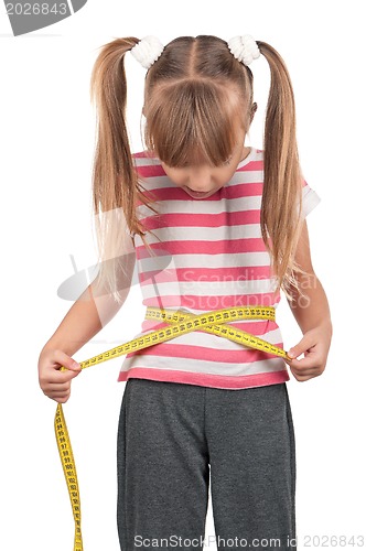 Image of Little girl with measure