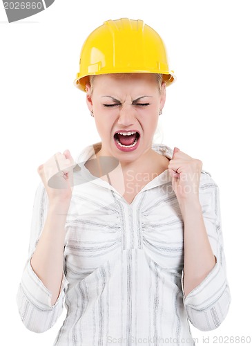 Image of Girl with hard hat