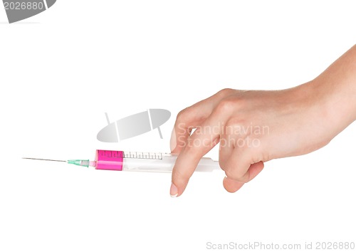 Image of Hand with syringe