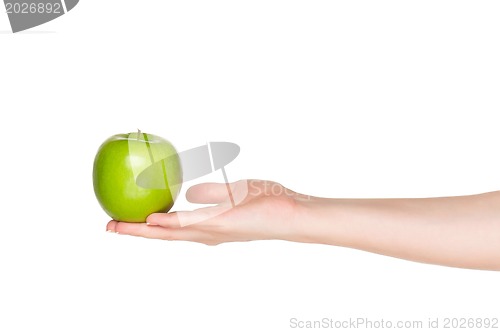 Image of Hand with apple