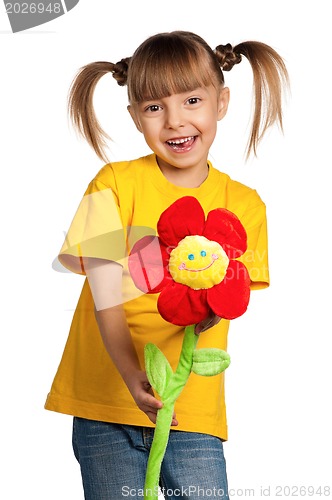 Image of Girl with flower