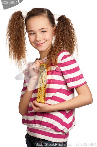 Image of Girl with gift box