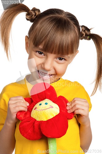 Image of Girl with flower