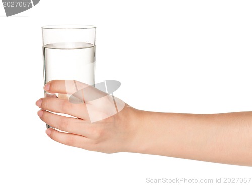 Image of Hand with glass of water