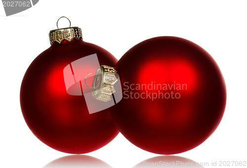 Image of Red baubles