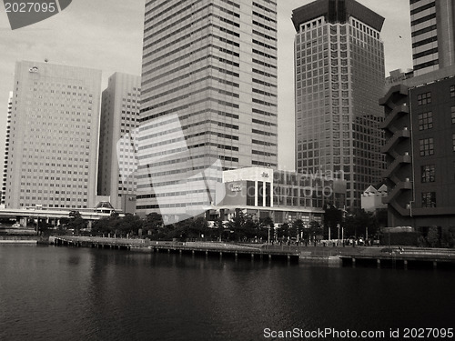 Image of Architectural detail of Tokyo, Black and White view