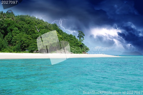 Image of Storm approaching Bamboo Island, Asia