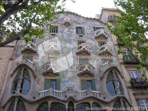 Image of BARCELONA - APRIL 28: The facade of the house Casa Batllo on Apr