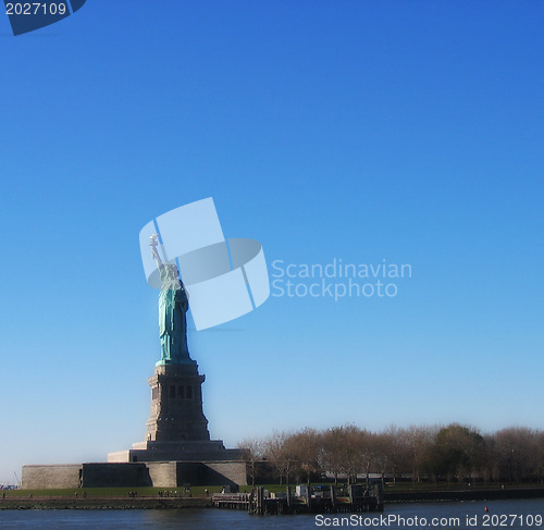 Image of Side view oF Statue of Liberty