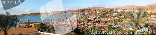 Image of Sharm el Sheikh - Panoramic view of beach and mountains