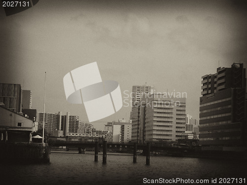 Image of Architectural detail of Tokyo, Black and White view