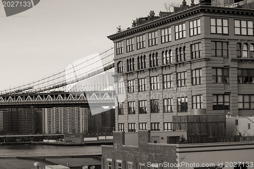 Image of Group of Buildings in Downtown Manhattan - New York City