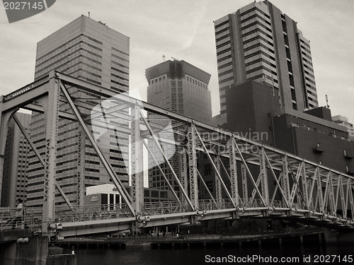 Image of Architectural detail of Tokyo, Black and White view