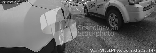 Image of Yellow Cabs in New York City Streets