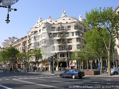 Image of BARCELONA - APRIL 28: The facade of the house Casa Batllo on Apr