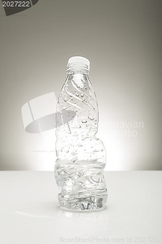 Image of Half consumed bottle of water