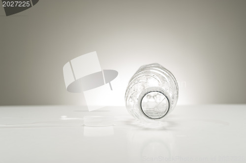 Image of Looking into an empty water bottle