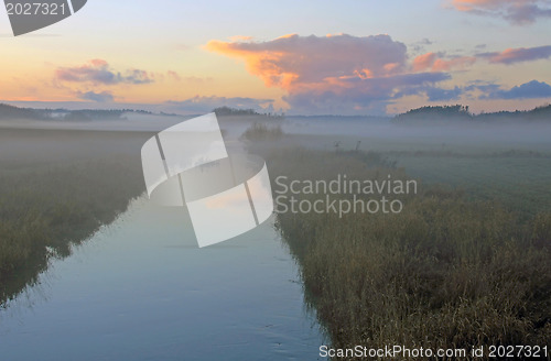Image of Mist over Blue River
