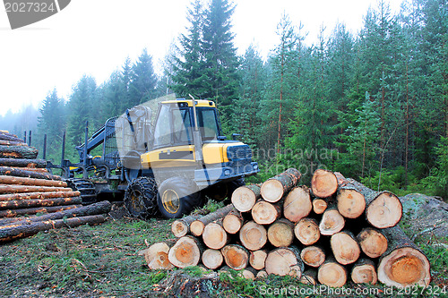 Image of Forwarder at Logging Site