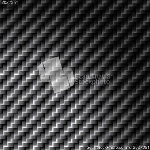 Image of Carbon fiber texture, bound crosswise fibers background, EPS10