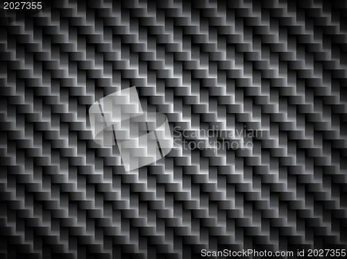 Image of Carbon fiber texture, bound crosswise fibers background, EPS10