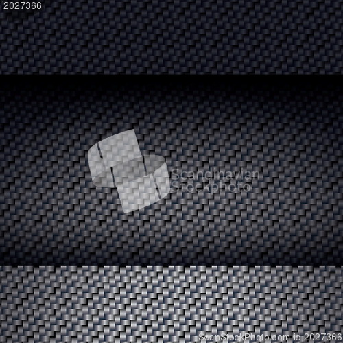 Image of Carbon fiber texture, bound crosswise fibers background, EPS10