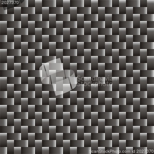 Image of Carbon fiber texture, bound crosswise fibers background
