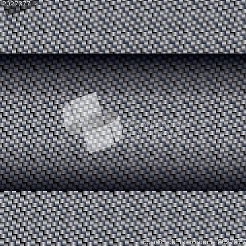 Image of Carbon fiber texture, bound crosswise fibers background, EPS10