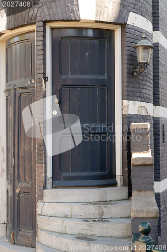 Image of black door