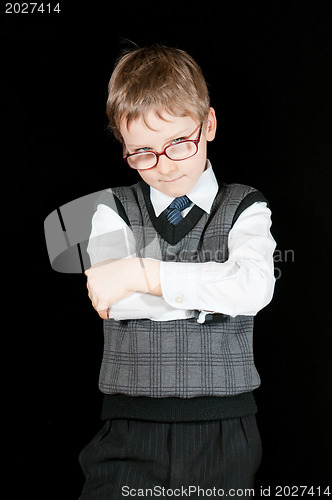 Image of young boy in suit